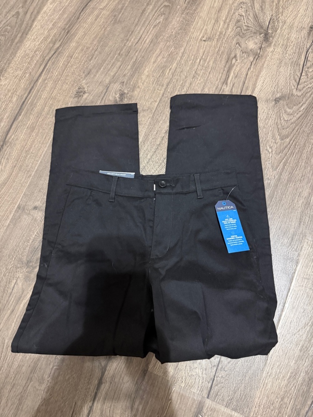 Boys Nautica school uniform Black Chinos - Straight Leg